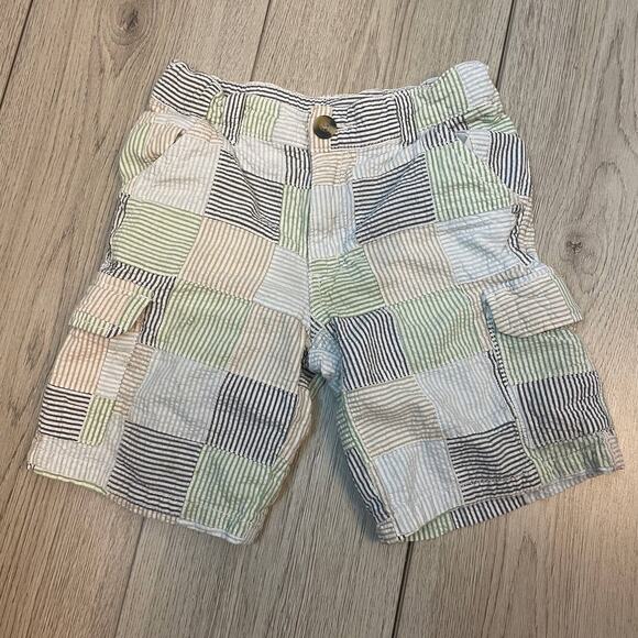 BOYS Gymboree Patchwork Shorts Size 6 - Picture 1 of 5